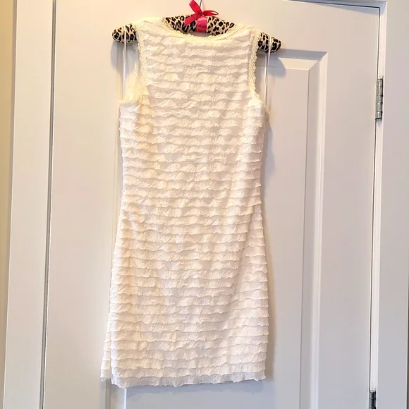 White Ruffle Dress - Picture 2 of 8